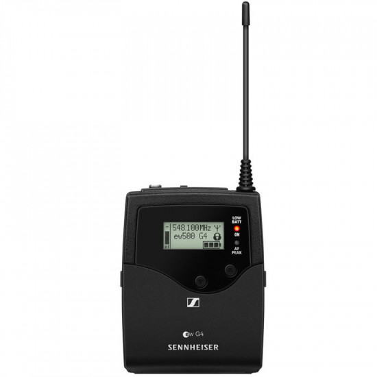 Sennheiser EW 500P FILM G4 Kit con micrófono MKE-2 y Plug-On AS (520 to 558 MHz) 