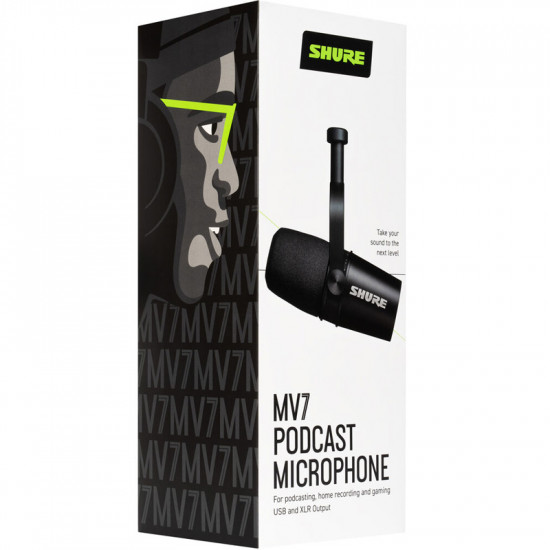 Shure MV7 Micrófono para Podcast con XLR + USB (silver)
