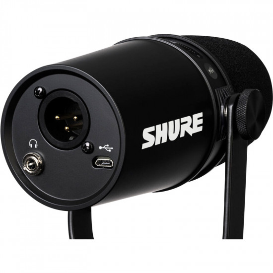 Shure MV7 Micrófono para Podcast con XLR + USB (black)