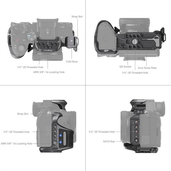 SmallRig 3710 Kit Avanzado Rhinoceros para Sony a7R V, a7 IV y a7S III 