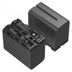 SmallRig 3823 Kit 2 Baterías F970 Serie L y cargador USB