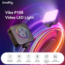 SmallRIG 4055 LED Compacta RGB P108 Video Light Color