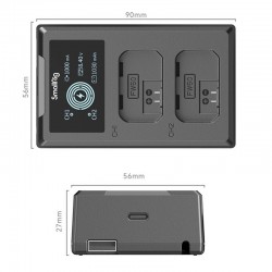 SmallRig 4081 Cargador Dual USB para serie Sony FW50