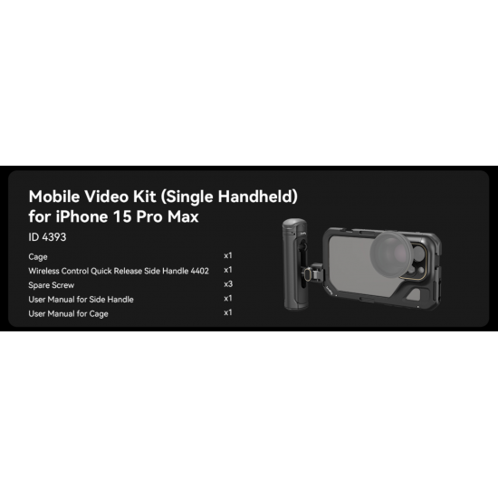 SmallRig 4393 Mobile Kit para iPhone 15 Pro MAX