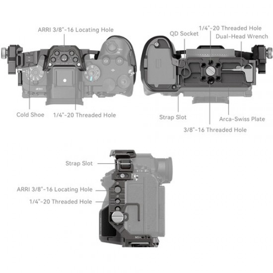 SmallRig 4533 Jaula de cámara para Sony a9 III