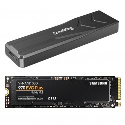 Samsung 2TB 970 EVO Plus NVMe M.2 + Enclosure para SSD M.2
