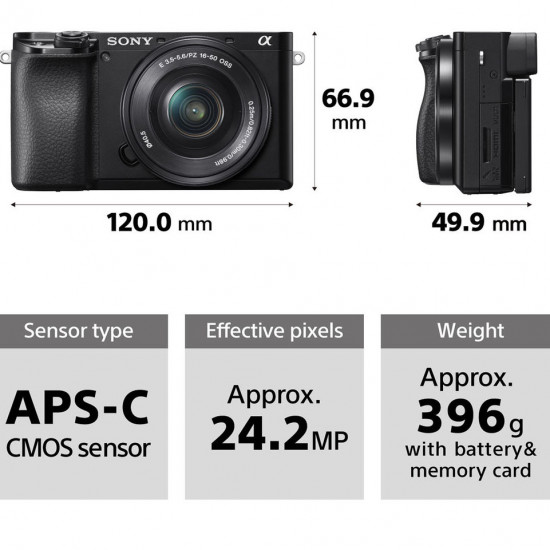 Sony a6100 Cámara compacta 24.2MP APS-C con lente 16-50mm