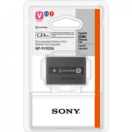 Sony NP-FV100A Batería Lithium-Ion (3410mAh, 6.8-8.4V)