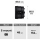 Sony Conjunto Lentes  Compact Prime 24 40 y 50mm
