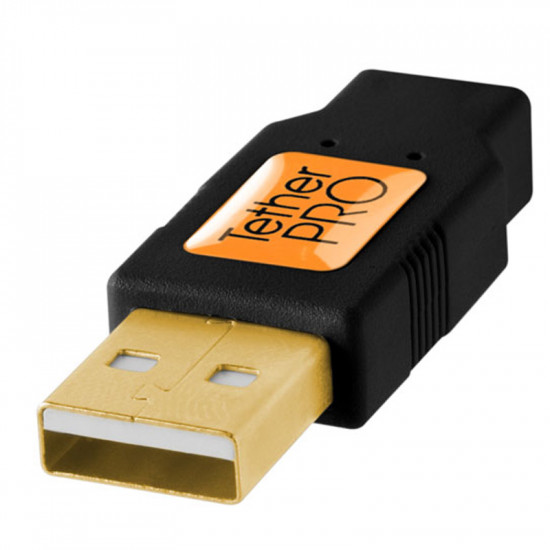 Tether Tools CU5406 Cable USB 2.0 A Male a Mini-B 5-Pin de 1.80mts  Negro