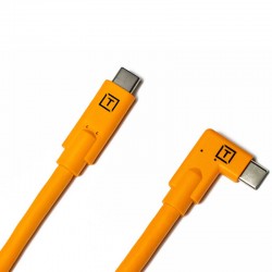 Tether Tools CUC31R-ORG Cable USB-C a USB-C en L  9.4mts 