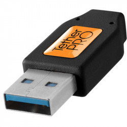 Tether Tools CUC3215-BLK Cable USB-C a USB-3.0 de 4.6mts 