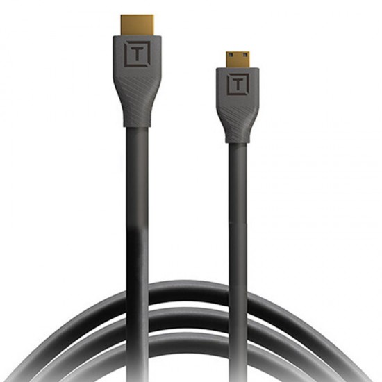 Tether Tools H2C15-BLK Cable Mini HDMI a HDMI 4K@60 4.6 Mts
