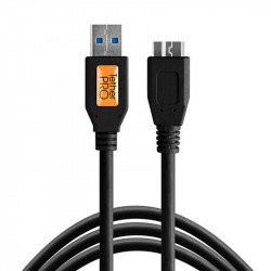 Tether Tools CU5403 -BLK Cable USB 3.0 A Male a Micro-B 10-Pin de 90cm 