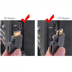 Ugreen Adaptador HDMI Hembra 270grados /  90 grados en pack