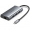 Ugreen 20932 Estacion USB-C (Thunderbolt 3) USB 3.0 + PD + RJ45