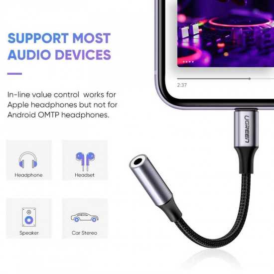 Auriculares Estéreo, Conector Jack 3.5mm / iOS y Android - Piezas