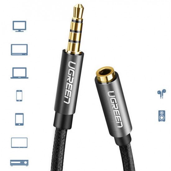Cable de Extensión para Auriculares - 3,5 mm, 4 Posiciones