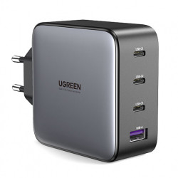 Ugreen Cargador GaNPower 100W con 3 USB-C + 1 USB-A