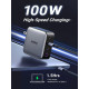 Ugreen Cargador GaNPower 100W con 3 USB-C + 1 USB-A