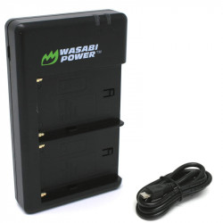 Wasabi Cargador Doble USB para Baterías Serie L de Sony