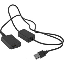 GyroVu Power USB a LP-E12 Batería Dummy cable 1 Metro