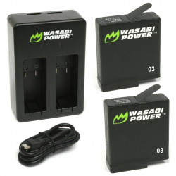 Wasabi Hero8 / Hero7  2 Baterías y Cargador para GoPro 