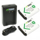 Wasabi Kit NPBX1 2 Baterías BX1 y cargador USB para Sony