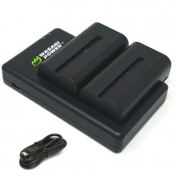 Wasabi Kit Cargador USB y 2 Baterías NP-F550 