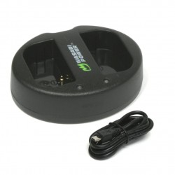 Wasabi LCH-DC-BLF19 Cargador Doble USB para Panasonic