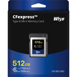Wise CFX-B512M2 Tarjeta CFexpress tipo B de 512 GB Mark II