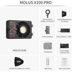 Zhiyun MOLUS X100 Bi-Color Luz de Bolsillo Monolight (Set Pro)