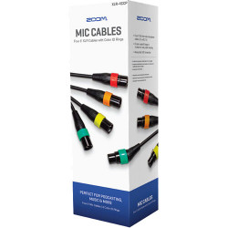 Zoom ZXLR4CCP Cables XLR con anillos de color (4 pack)