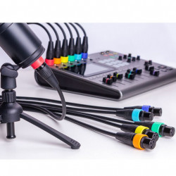 Zoom ZXLR6C Anillos de Color para cables de micrófono (6 pares)