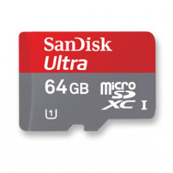 SanDisk MicroSD 64GB Tarjeta de memoria (Clase 10)