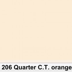 Lee Filters 206S Pliego 1/4 C.T.Orange 50cm x 60 cm