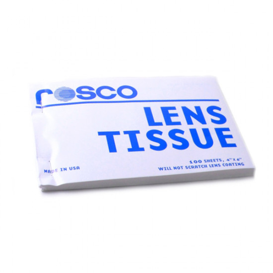 Rosco Lens Tissue  / Tejido microfibra Limpia Lentes 100 hojas