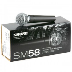 Shure Micrófono de mano Dinámico Cardioide SM58-LC